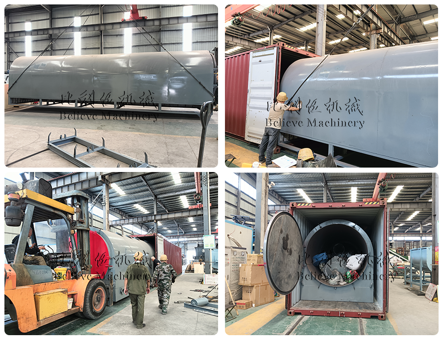 Carbonization furnace shipping to India
