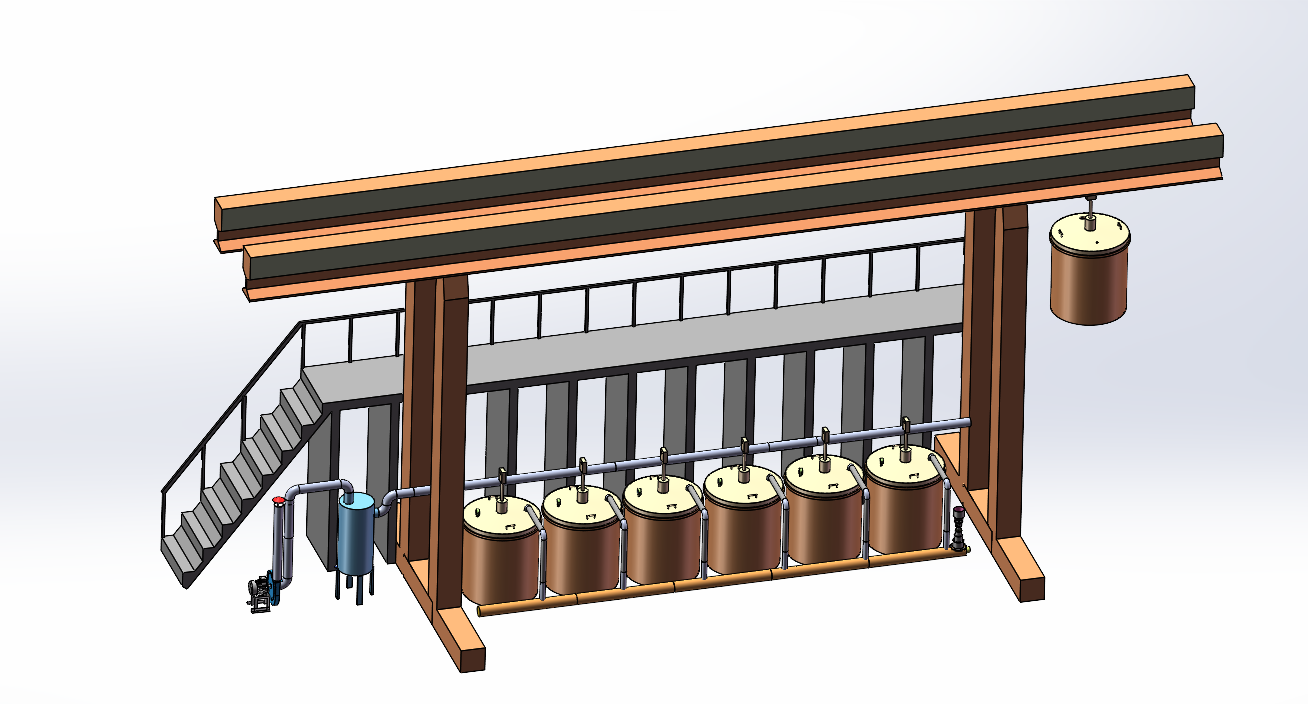 Hoisting carbonization furnace