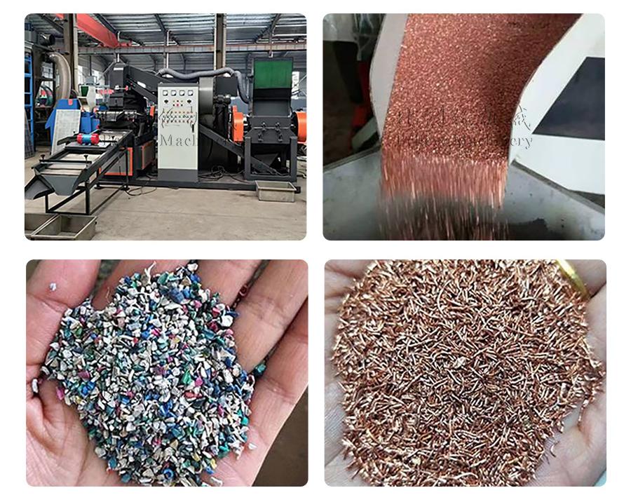 Raw materials & Final Products of Copper Rice Machine