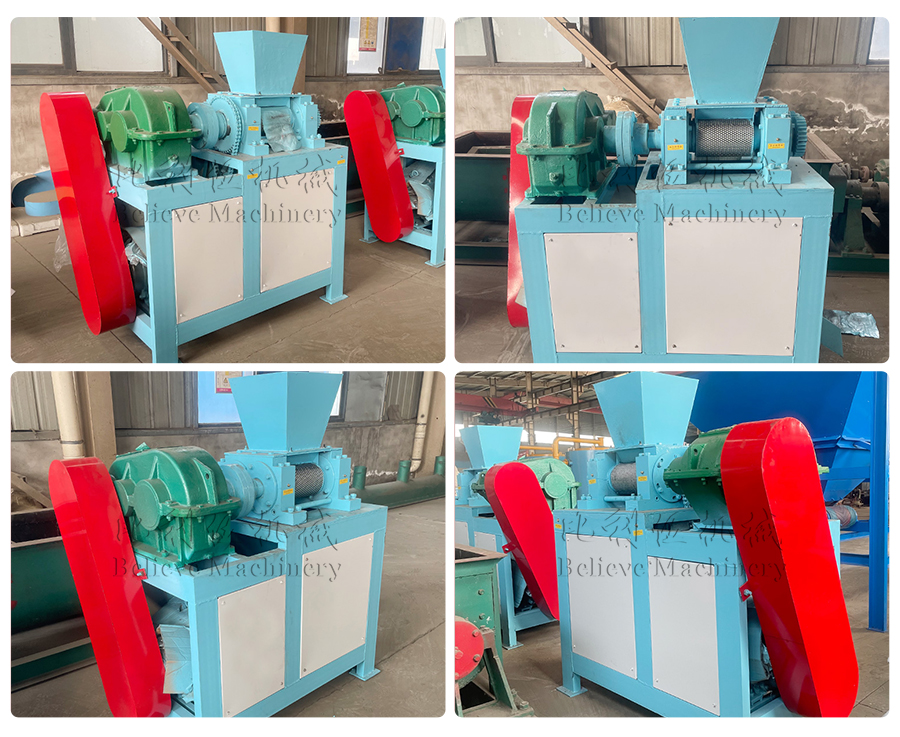 Roller pellet machine in factory